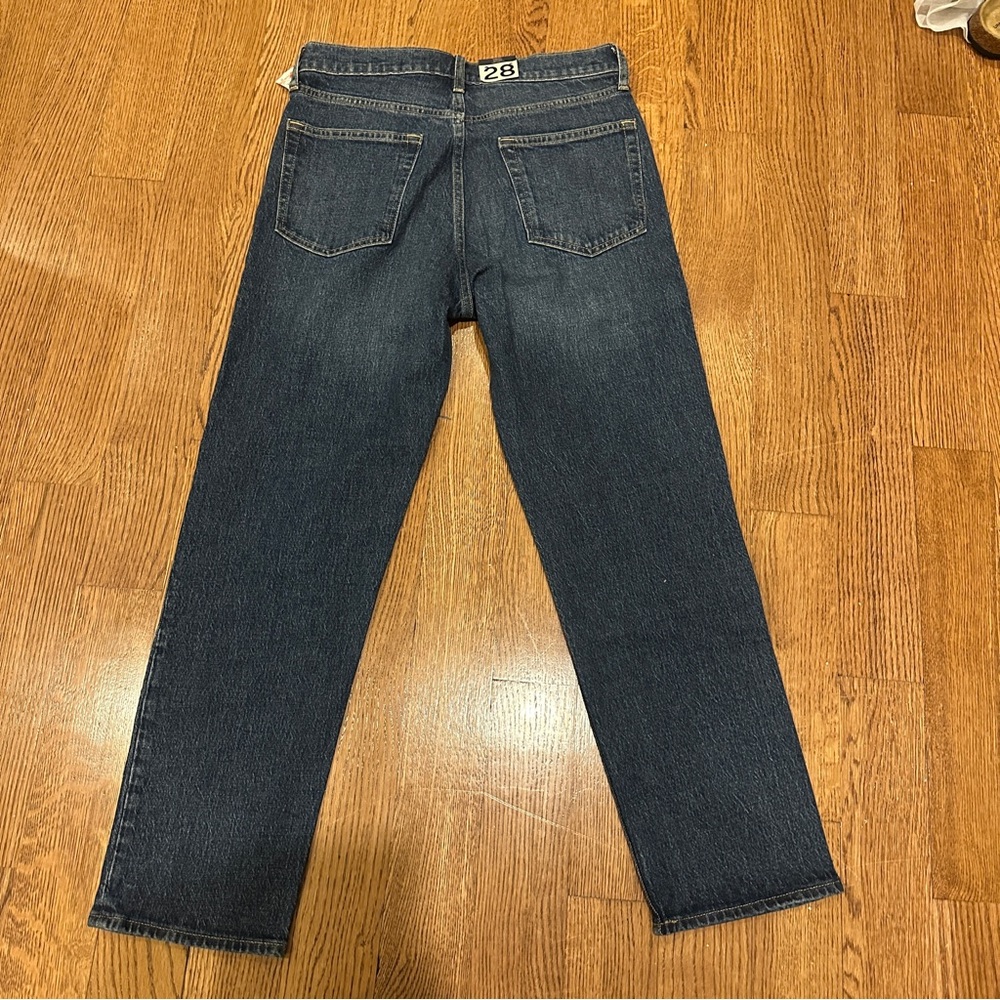 GAP BRAND NEW Women’s Dark Blue Cheeky Straight High Rise Jeans - Picture 5 of 10
